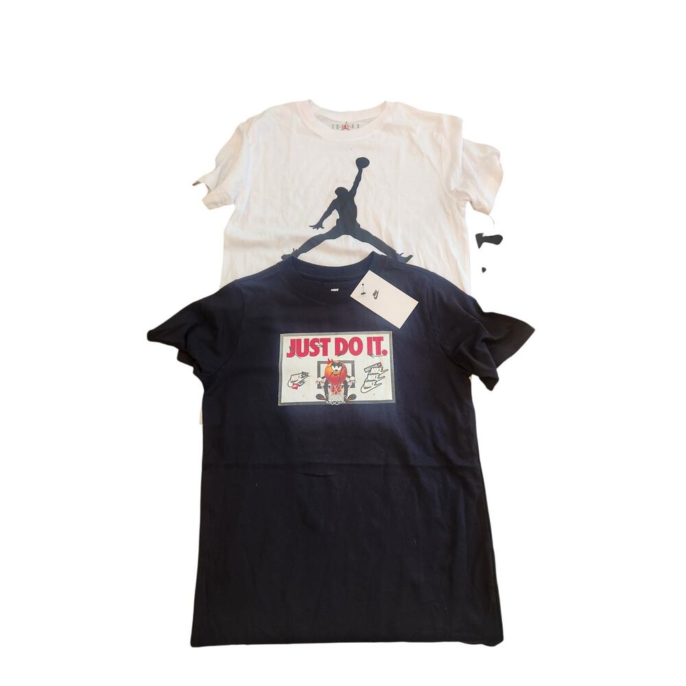 NWT Boy's 4 Piece Shirt Bundle Brooks Bro. Jordan Nike M